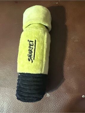 SHARPEI Plush Green and Black Dog Chew Toy -